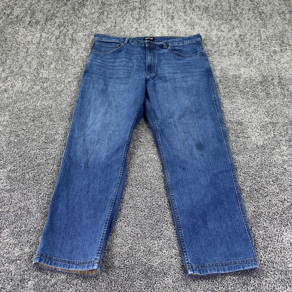 Kirkland Signature Jeans Mens 40x30 Blue Straight Regular Fit Medium Wash Denim